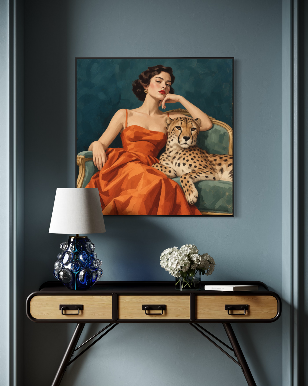 Cheetah Art Print | “Here Kitty”