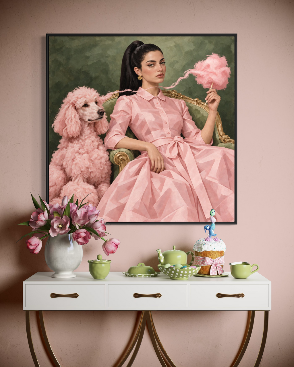 Poodle Art Print | “Candoodle”