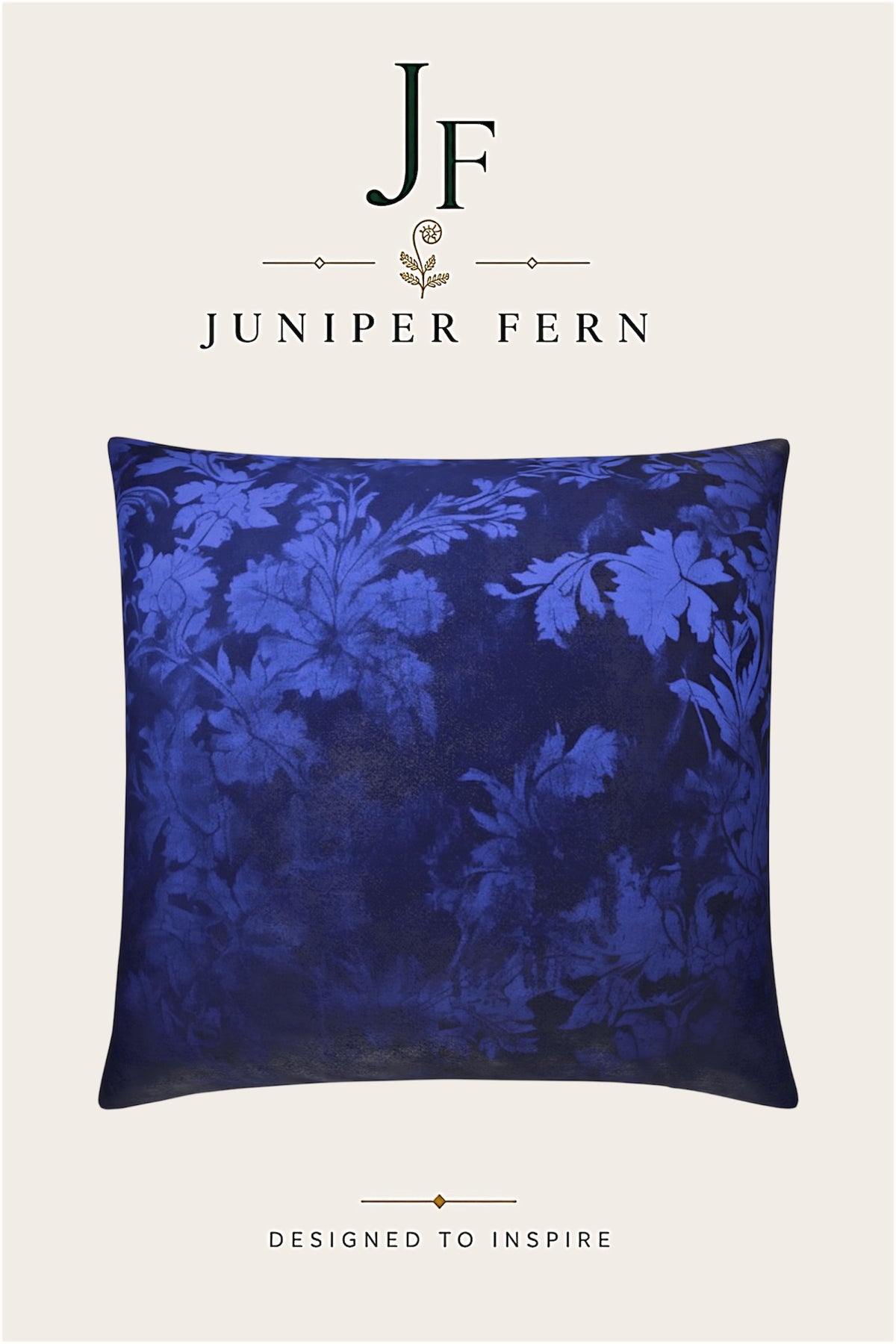 Indigo Floral Cushion