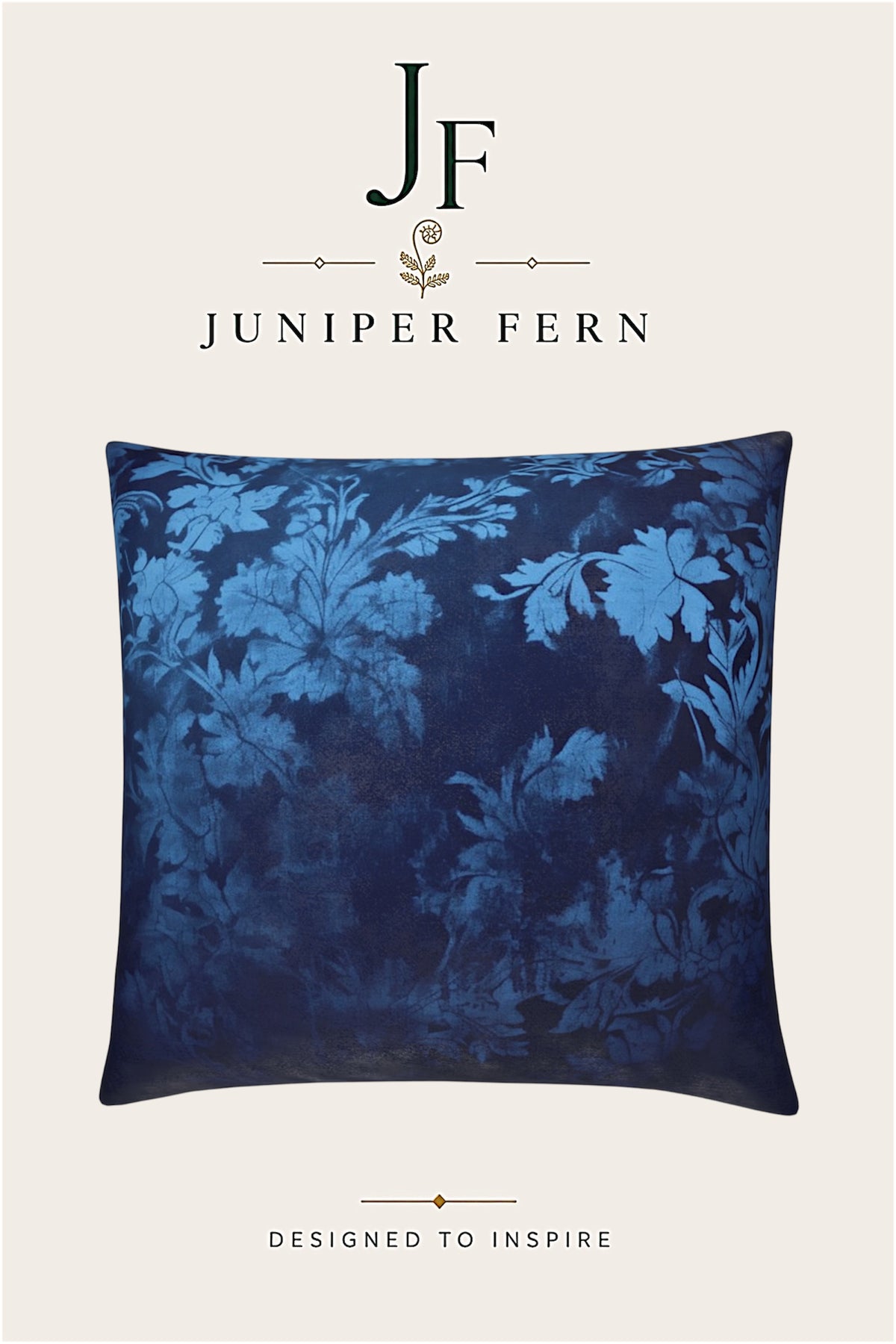 Blue Floral Cushion