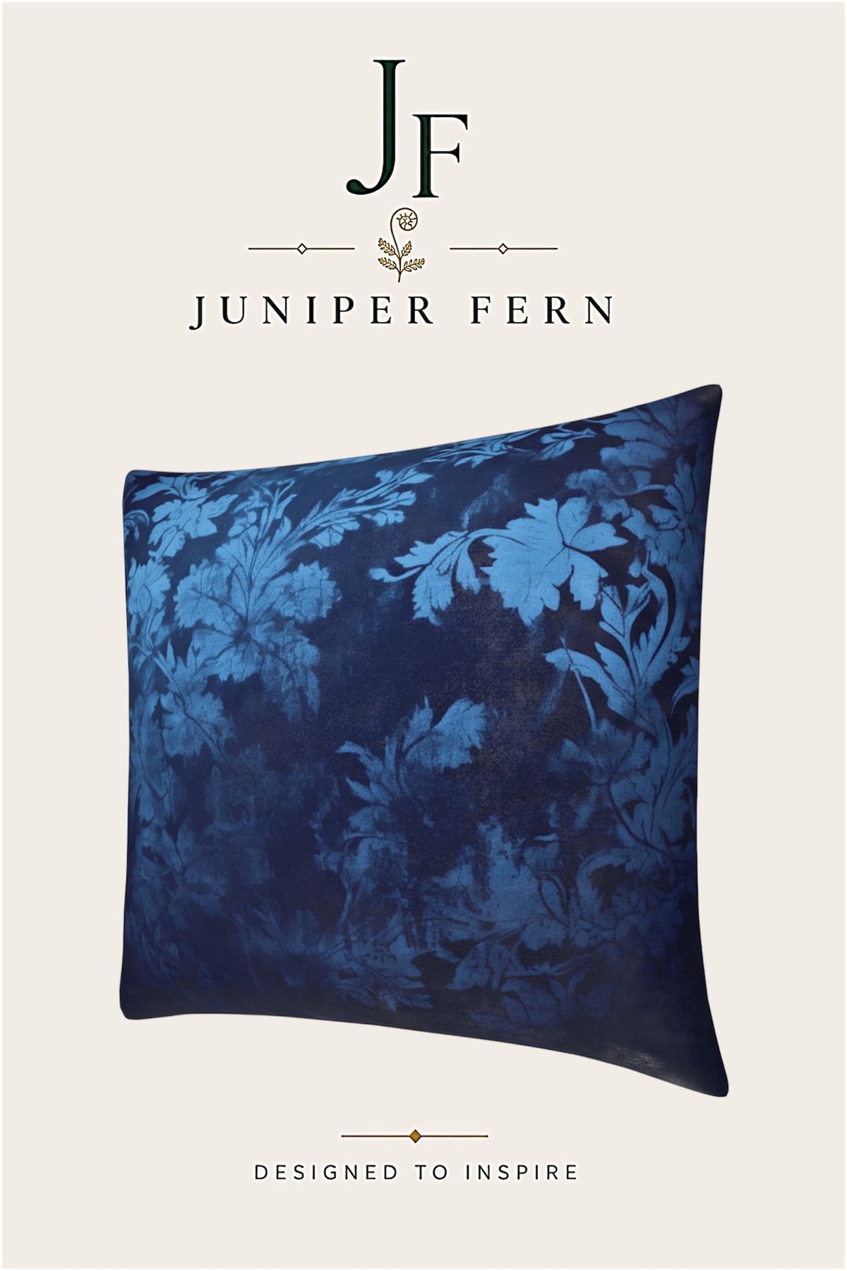 Blue Floral Cushion