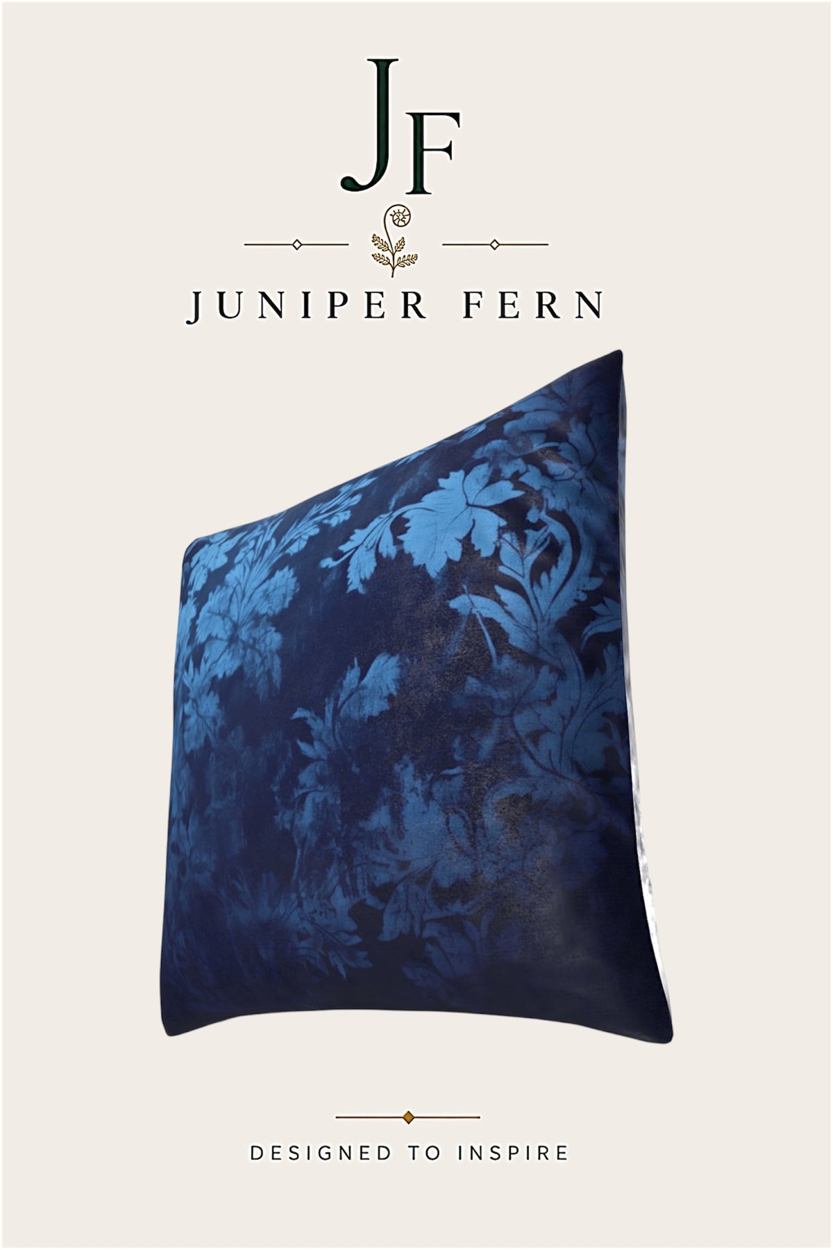 Blue Floral Cushion