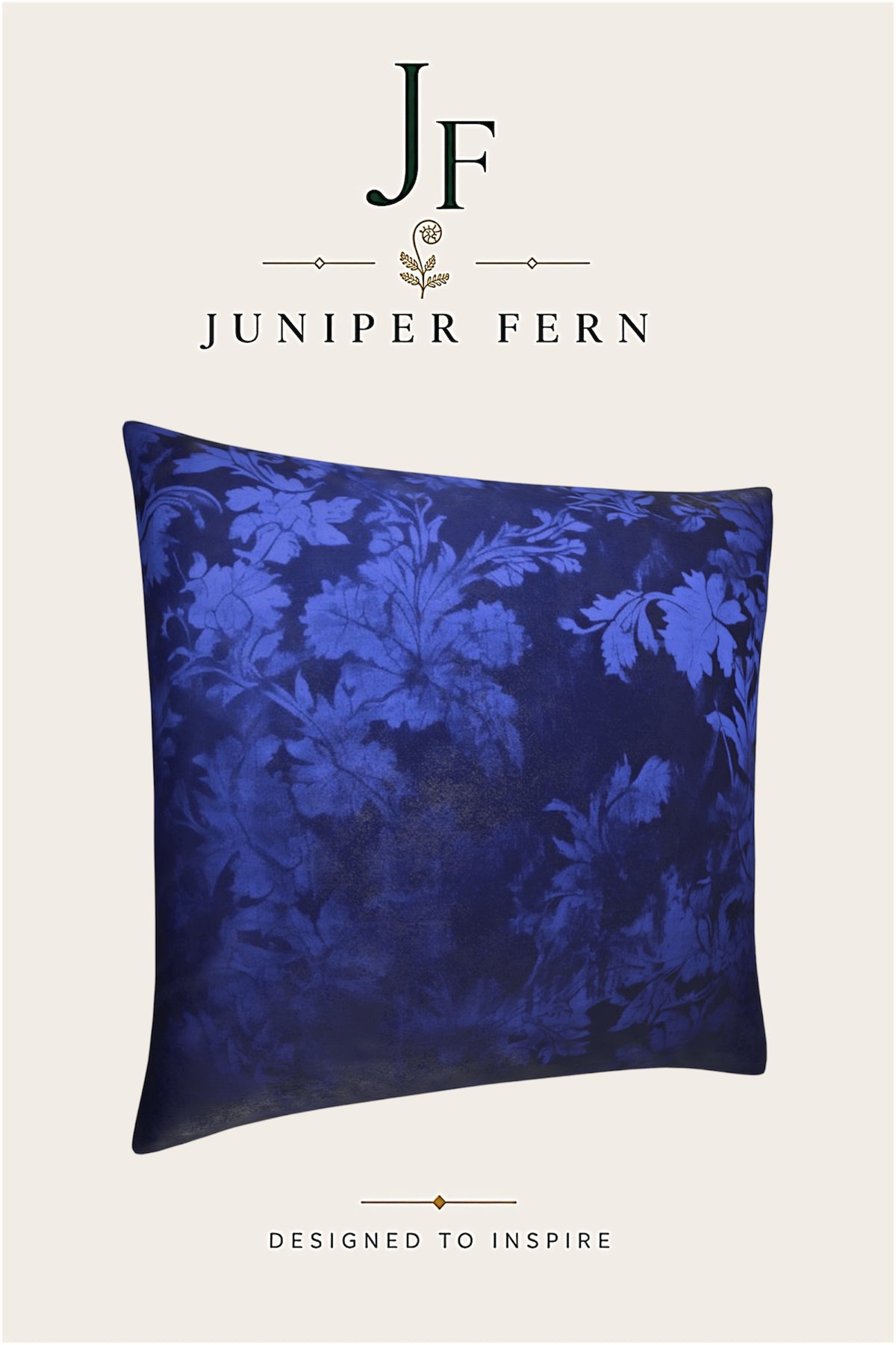 Indigo Floral Cushion