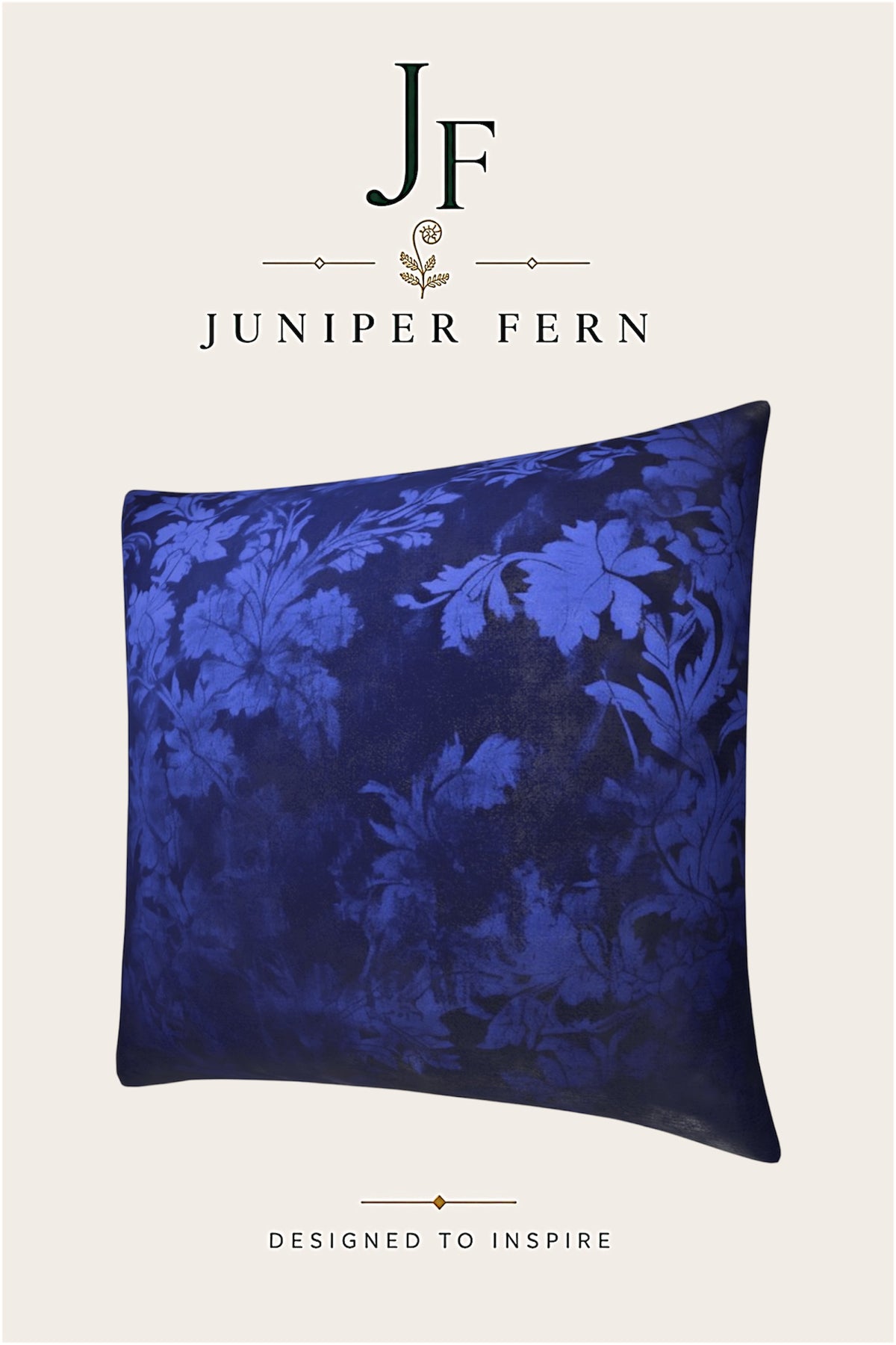 Indigo Floral Cushion