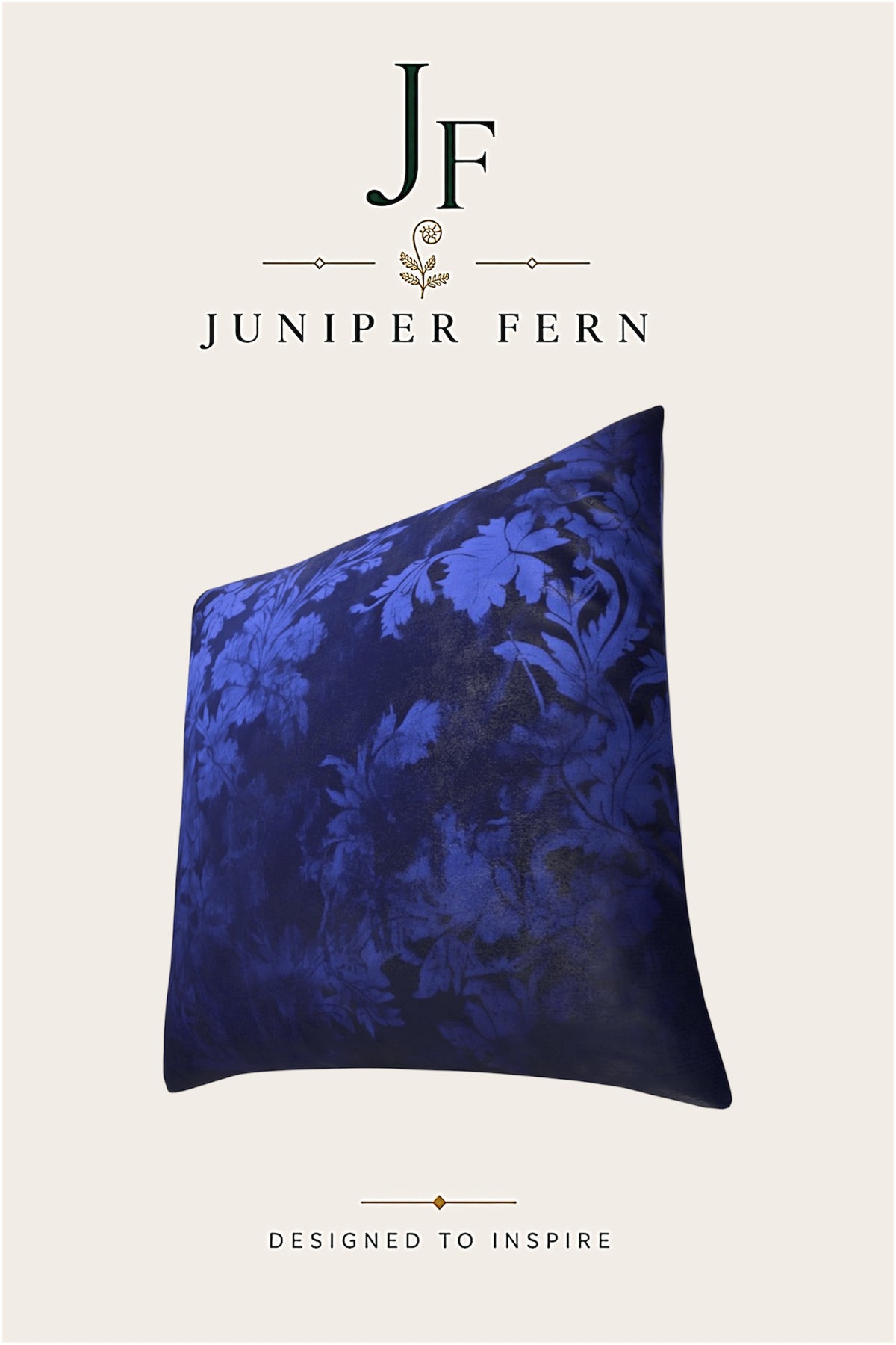 Indigo Floral Cushion