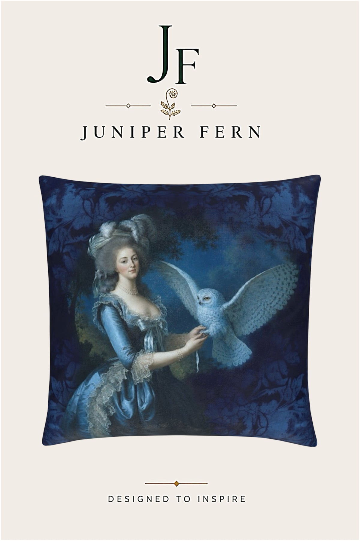 Blue Owl Cushion