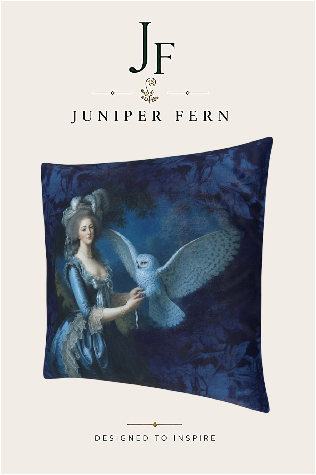Blue Owl Cushion