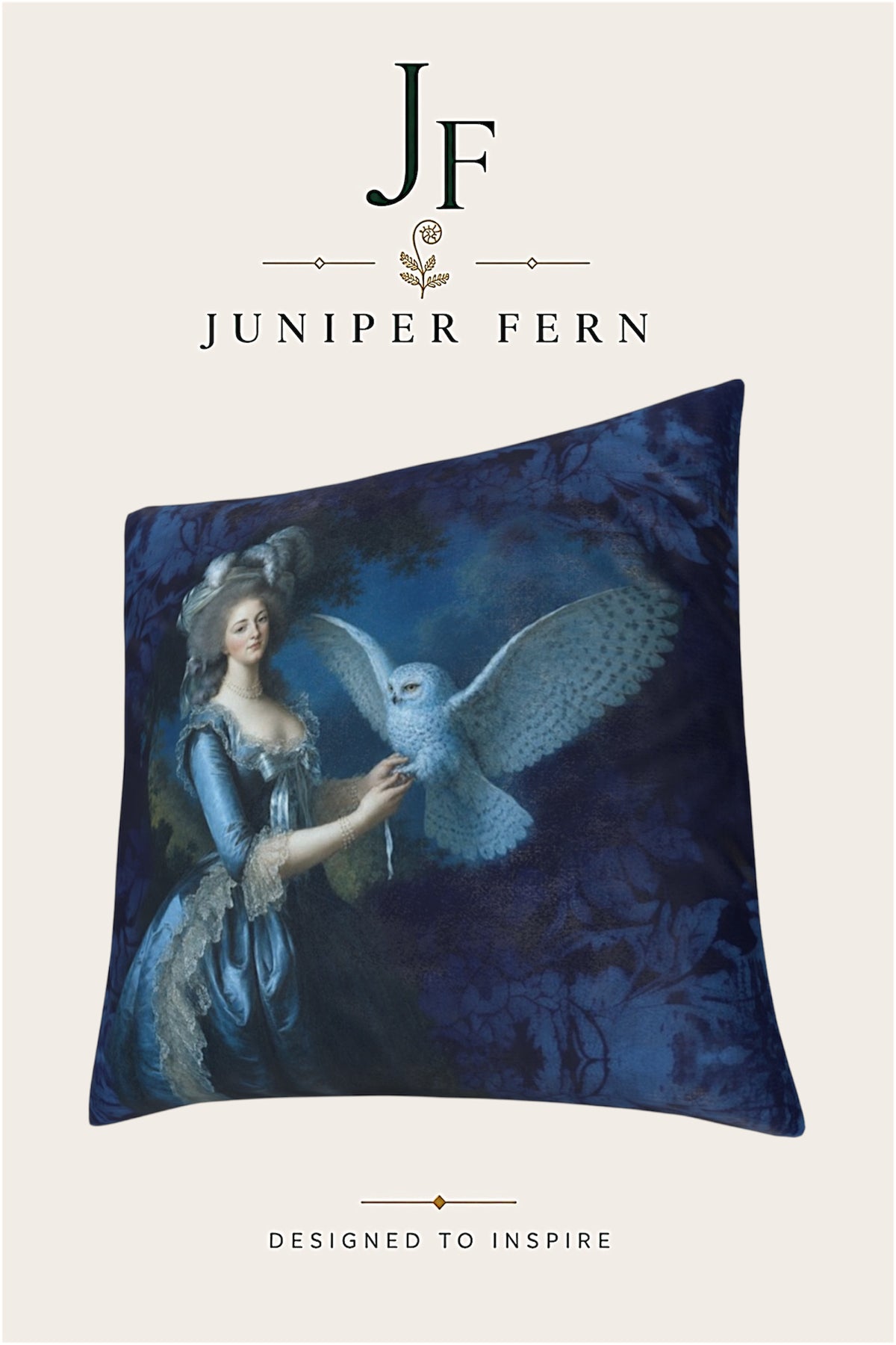 Blue Owl Cushion