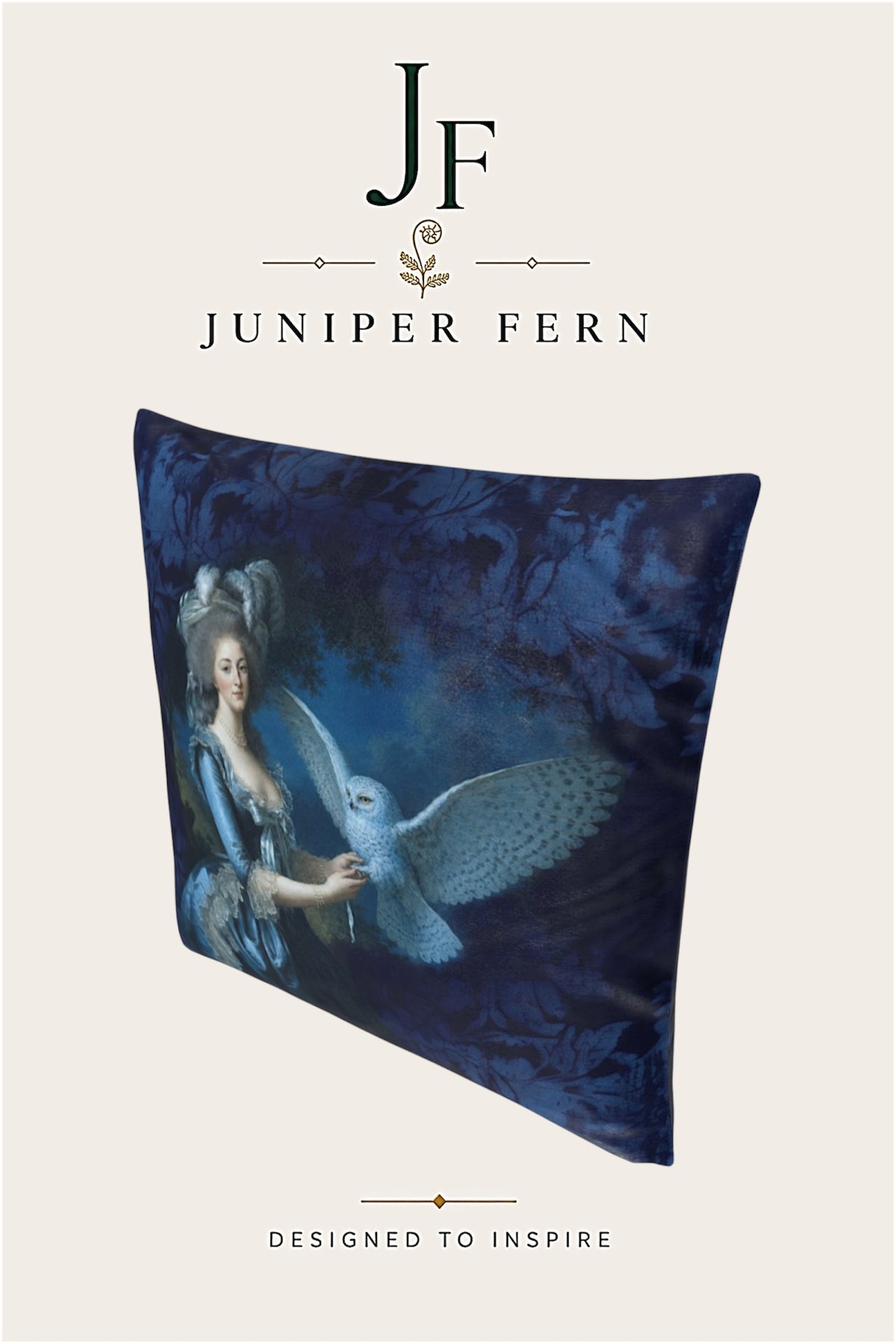 Blue Owl Cushion