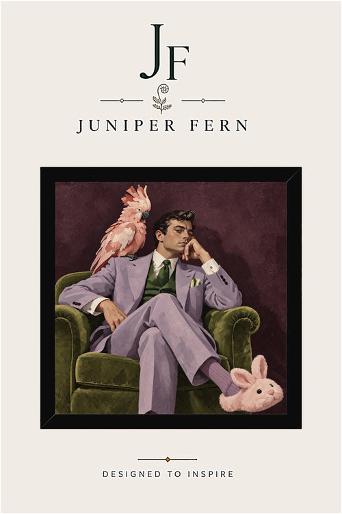 Man with Pink Slippers Art Print | “Bond ‘00’ Bond”