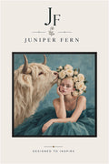 Highland Cow Art Print | “Highland Rose”