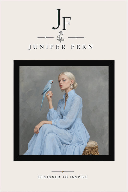 Blue Parakeet Art Print | “Mirror Mirror”